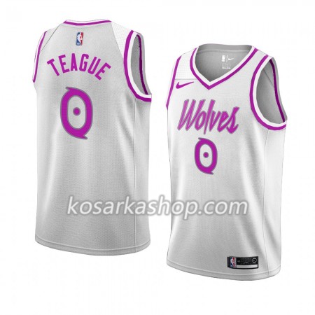 Dres Minnesota Timberwolves Jeff Teague 0 Nike 2018-19 Bijela Swingman